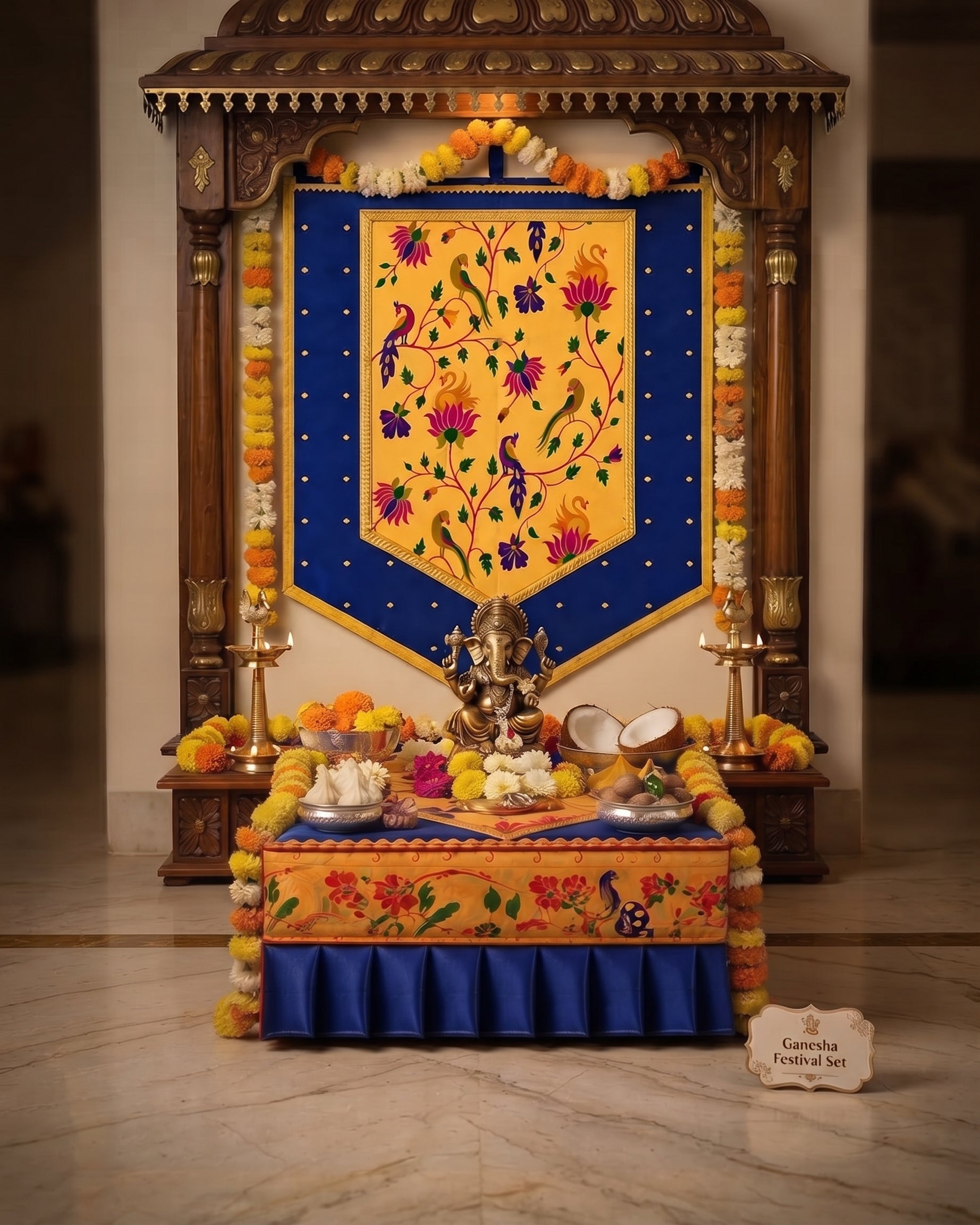 Ganesh Chaturthi Collection UAE | Sarees, Puja Items & Decor | PRAAGNEEK