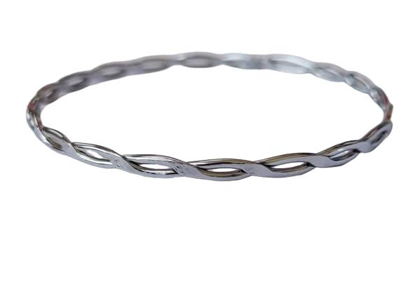 Bengali Kada stainless Steel Bangle| Noa | Nua  for Bengali Married women (Design 1)