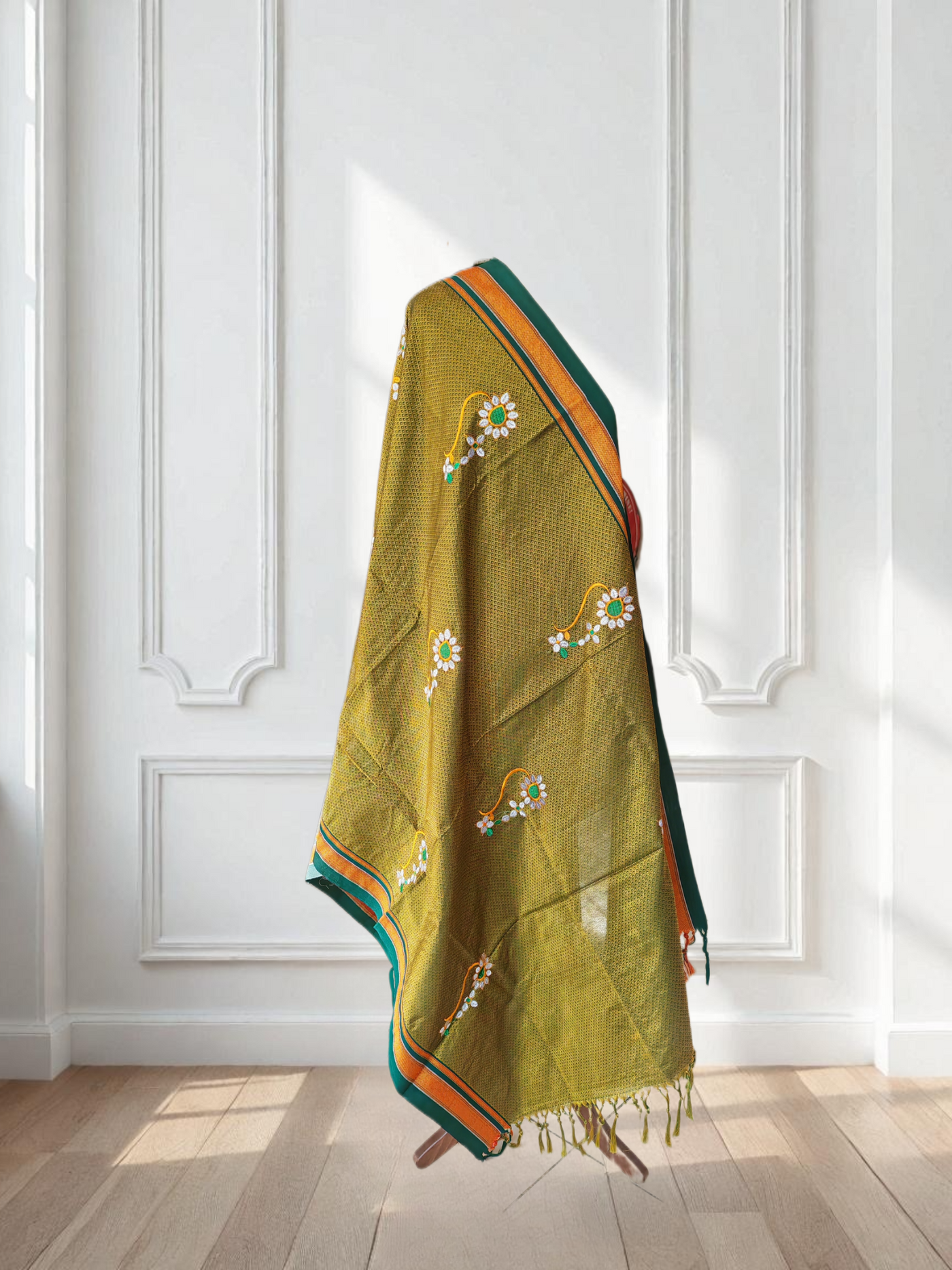 Resham Khun Dupatta with Nath Embroidery work