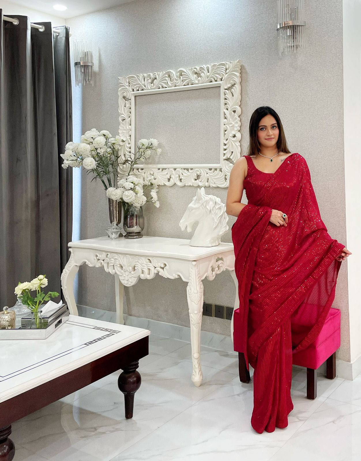 Georgette - Ready to wear Saree