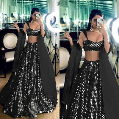 Lahenga Choli -  Georgette (Semi - Stitched)