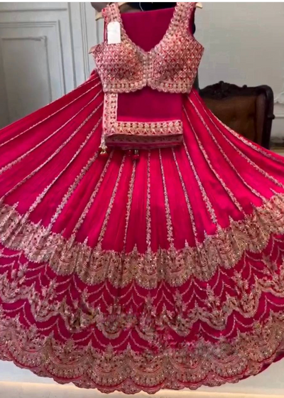 Lahenga Choli -  Georgette (Semi - Stitched)