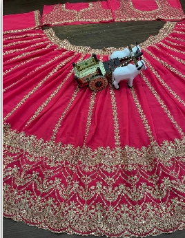 Lahenga Choli -  Georgette (Semi - Stitched)