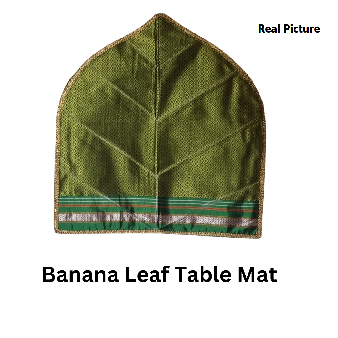 Banana Leaf Design Table Mat - Khan Fabric