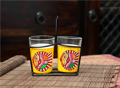 Cutting Chai Tapri glasses / Tea glasses - Matsya [set of 2 & 6 glasses]