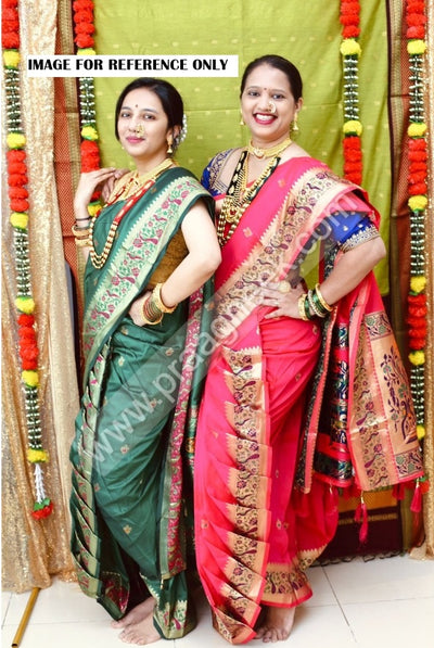Paithani Stitched Nauvari saree - Rajalaxmi style Design 2