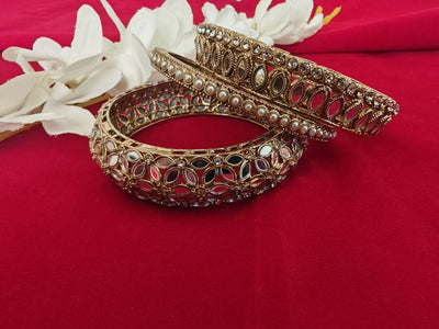 Mirror Bangles  - Mehendi Polish1