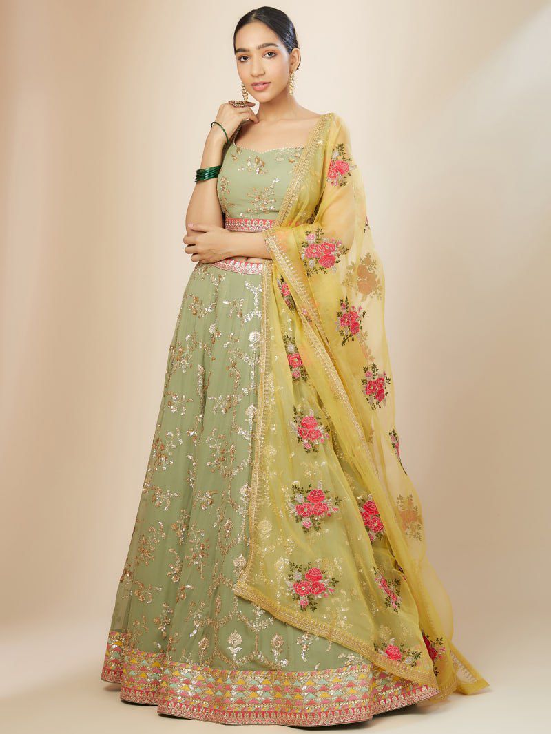Lahenga Choli - Heavy Georgette (Semi-stitched)