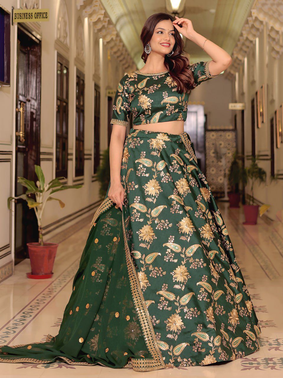 Lahenga Choli - Art Silk (Semi-stitched)