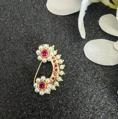 Maharashtrian Traditional nath/nosepin Clipon