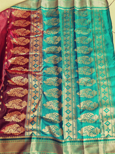 Stitched Nauvari saree - Brahamni style - Hip 60