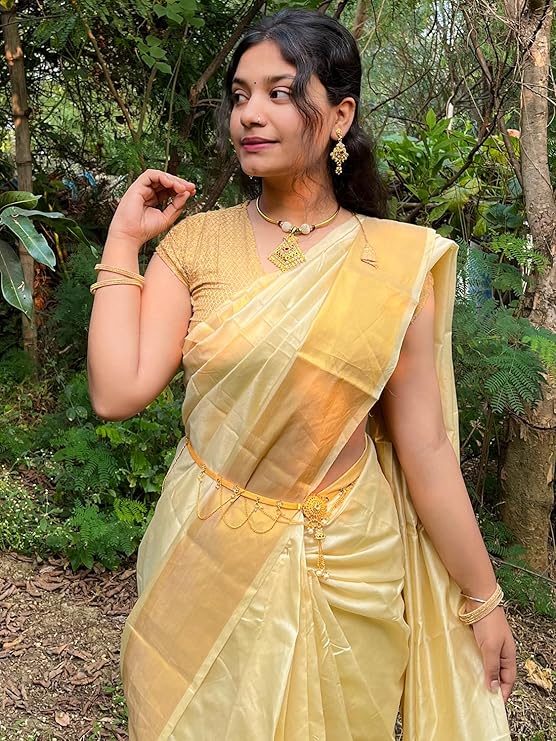 Kerala kasavu saree | Onam saree | Cotton Blend Kasavu