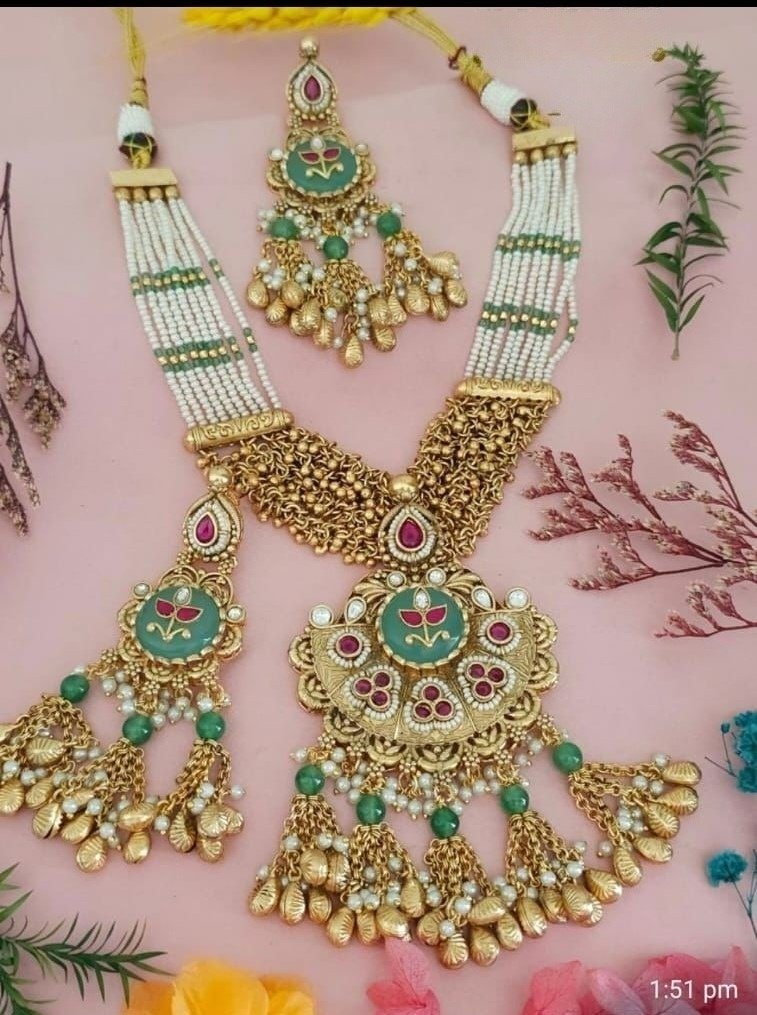 AD & Kundan gold plating ethnic design