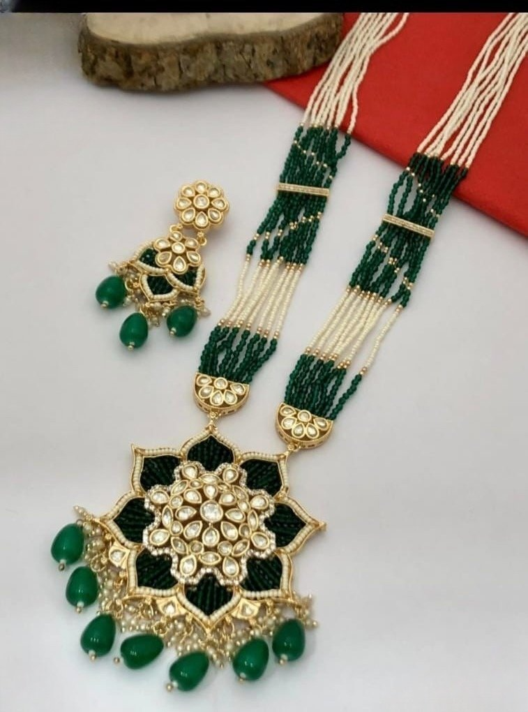 AD Kundan long necklace