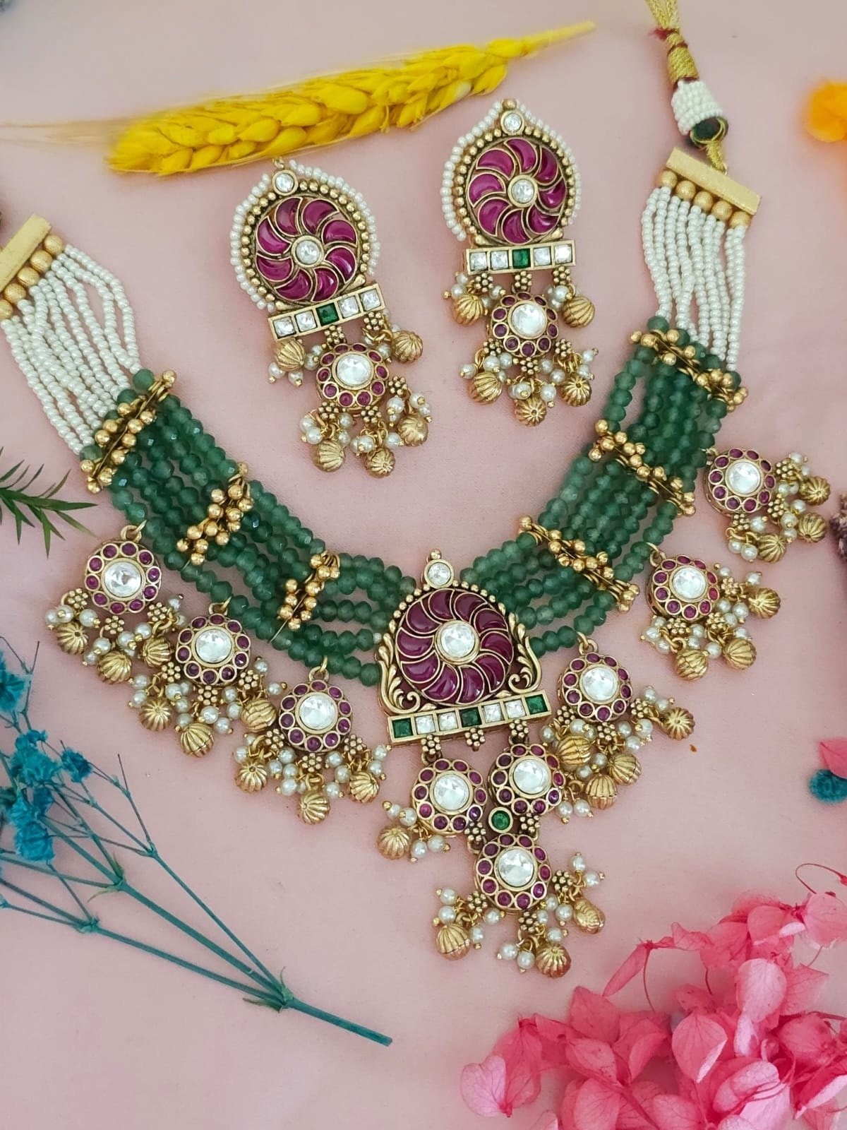 AD & Kundan gold plating ethnic design