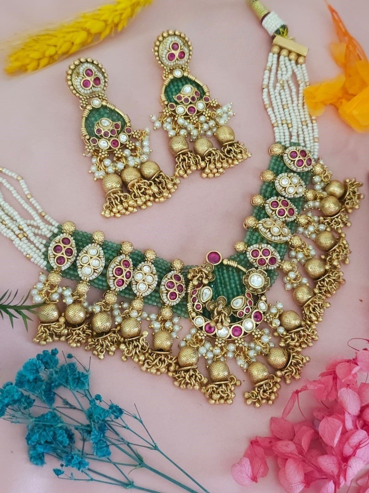 AD & Kundan gold plating ethnic design