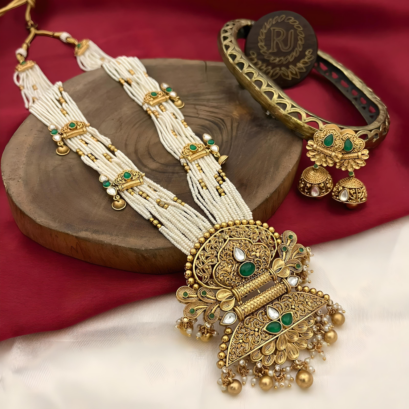 AD & Kundan gold plating ethnic design