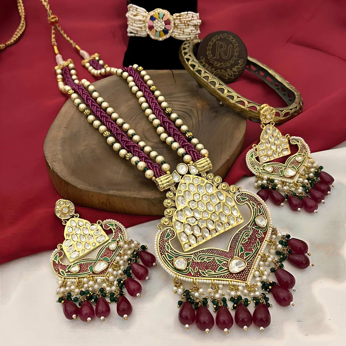 AD & Kundan gold plating ethnic design