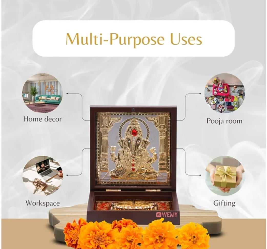 Portable Devotion Box / Travel Mandir (Small Size)