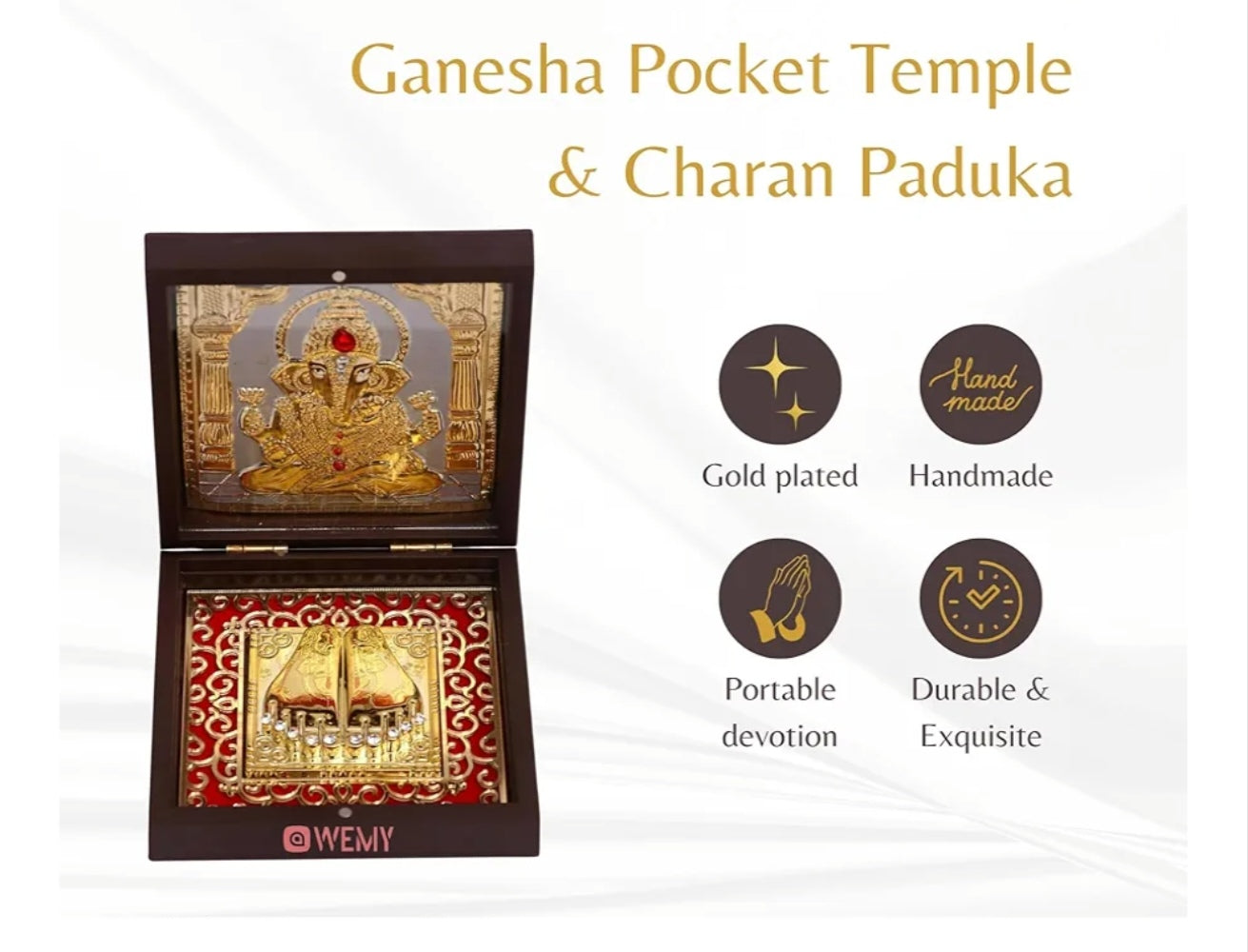 Portable Devotion Box / Travel Mandir (Small Size)