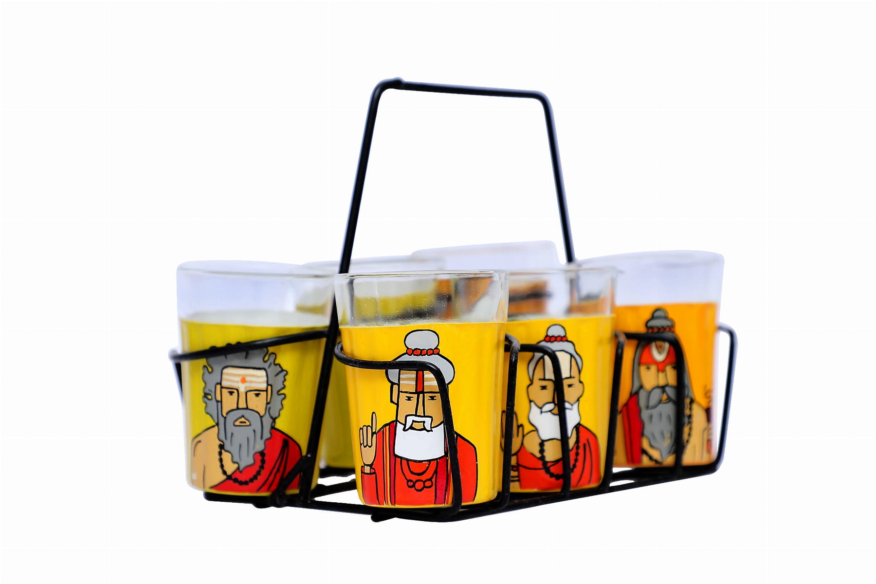 Tapri Tea Graphics Sadhu Cutting Chai Tea Tapri glasses | PRAAGNEEK UAE
