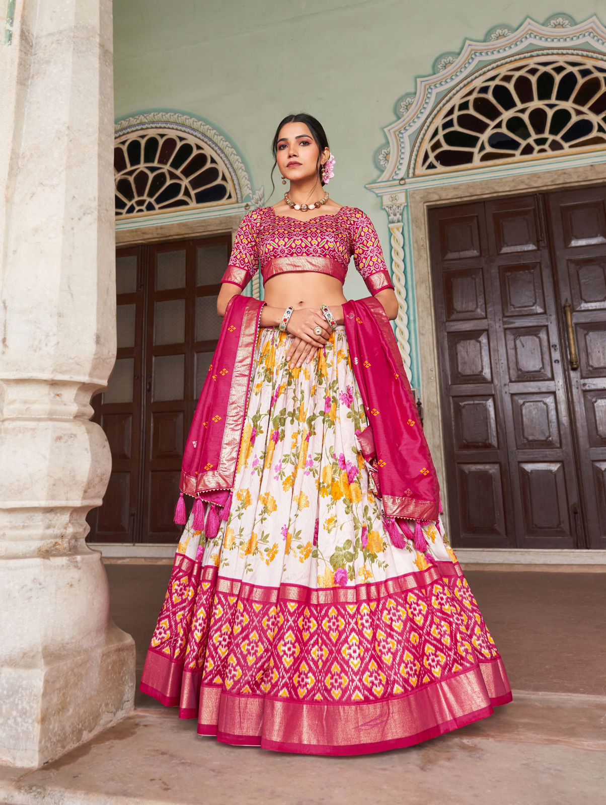 Tussar Silk Lahenga Choli