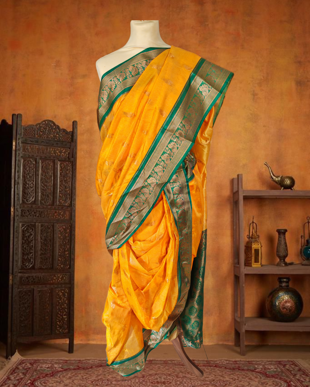 Stitched Nauvari saree - Brahamni style - Hip 60