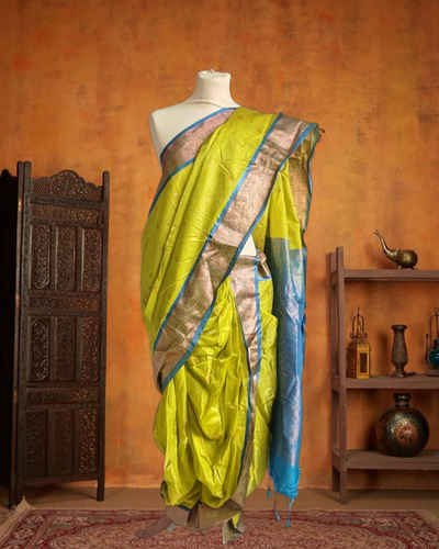Stitched Nauvari saree - Brahamni style - Hip 60