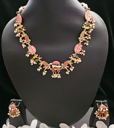 Baarat Necklace and Earring Set