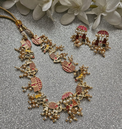 Baarat Necklace and Earring Set