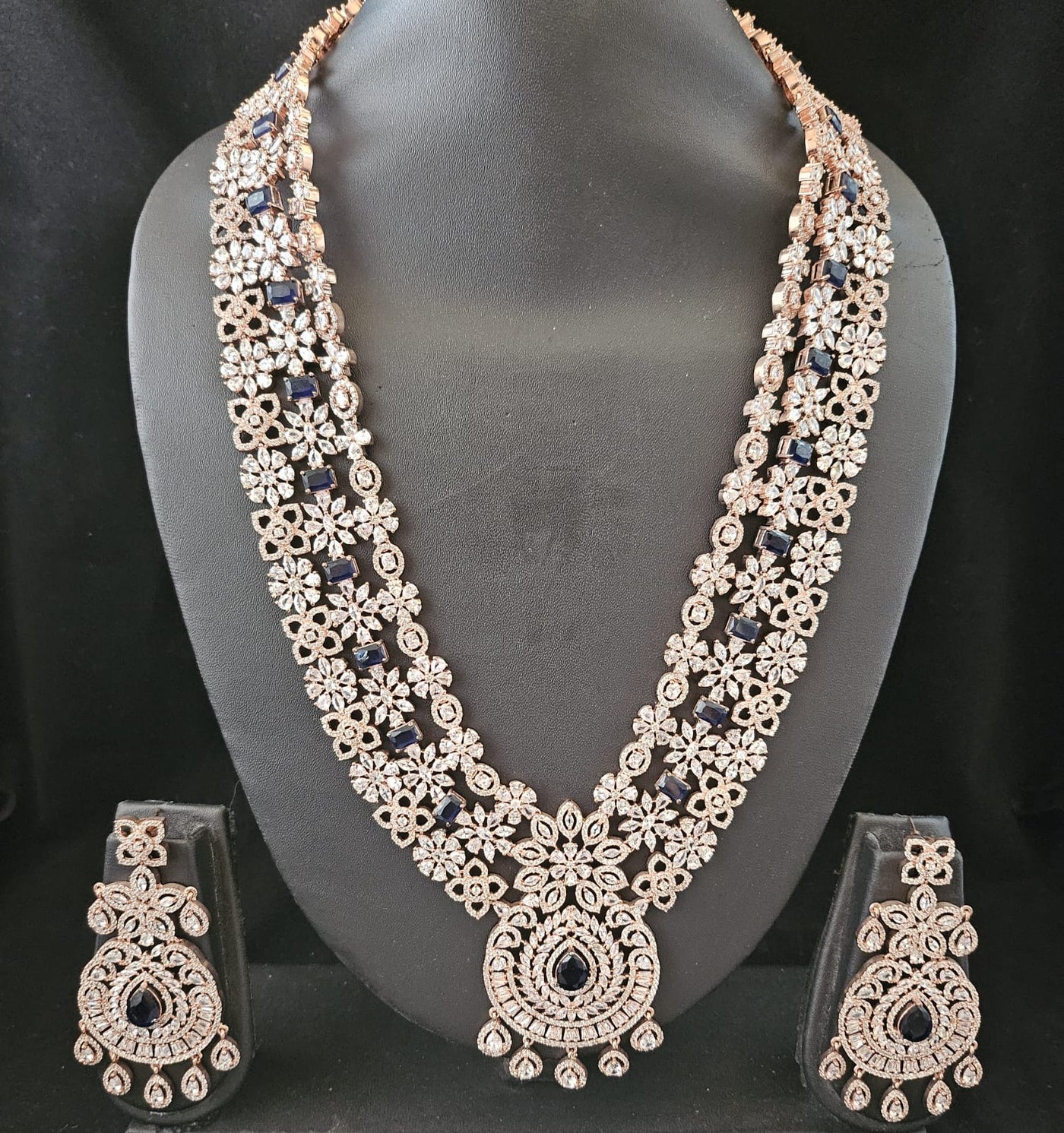 American Diamond Choker set with Earrings
