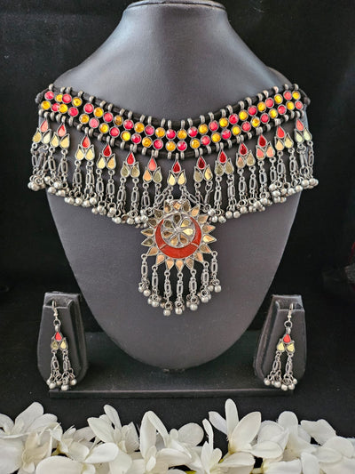 Afghani Black Polish Choker