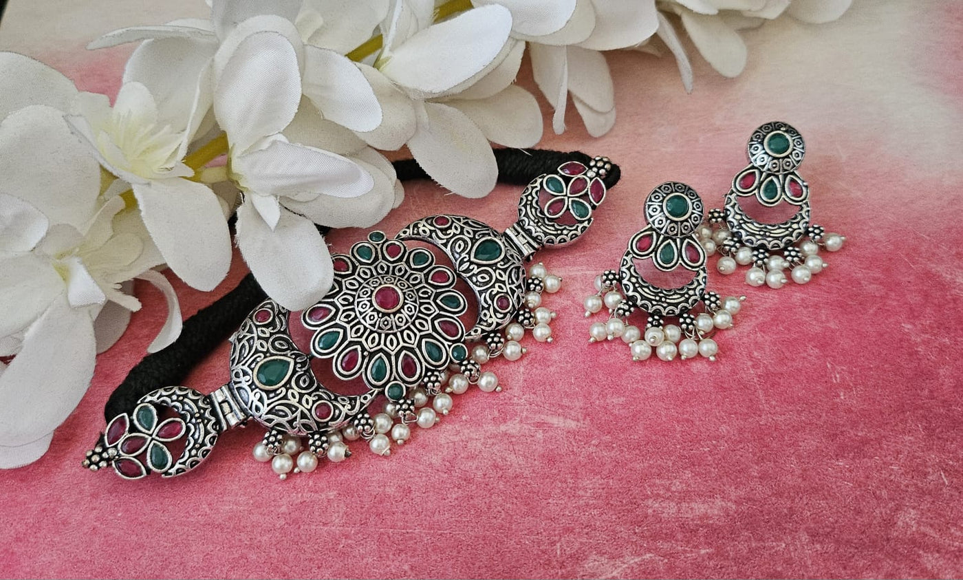 German Silver Choker