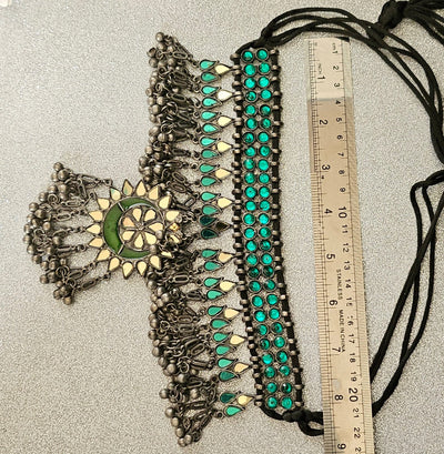 Afghani Black Polish Choker