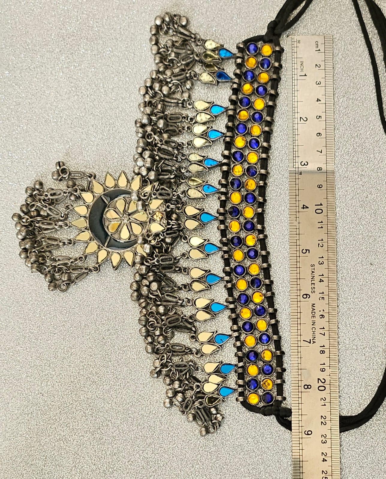 Afghani Black Polish Choker