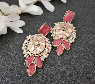 Kundan Long Earrings
