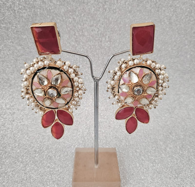 Kundan Long Earrings