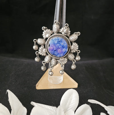 Natural Stones silver replica finger ring