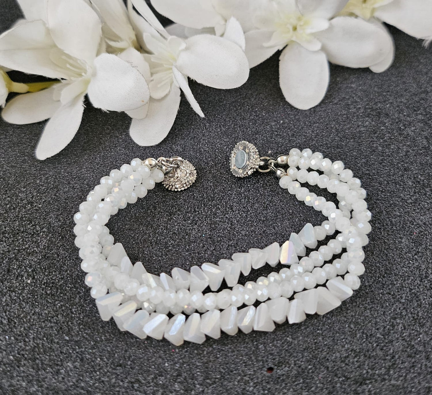 Swarovski  Elecment Crystal and pave rhinestone bracelet