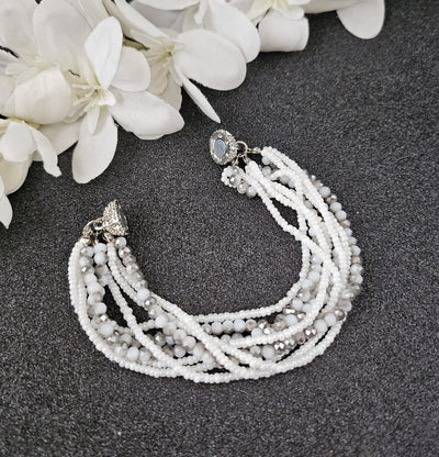 Swarovski Element Crystal and pave rhinestone bracelet