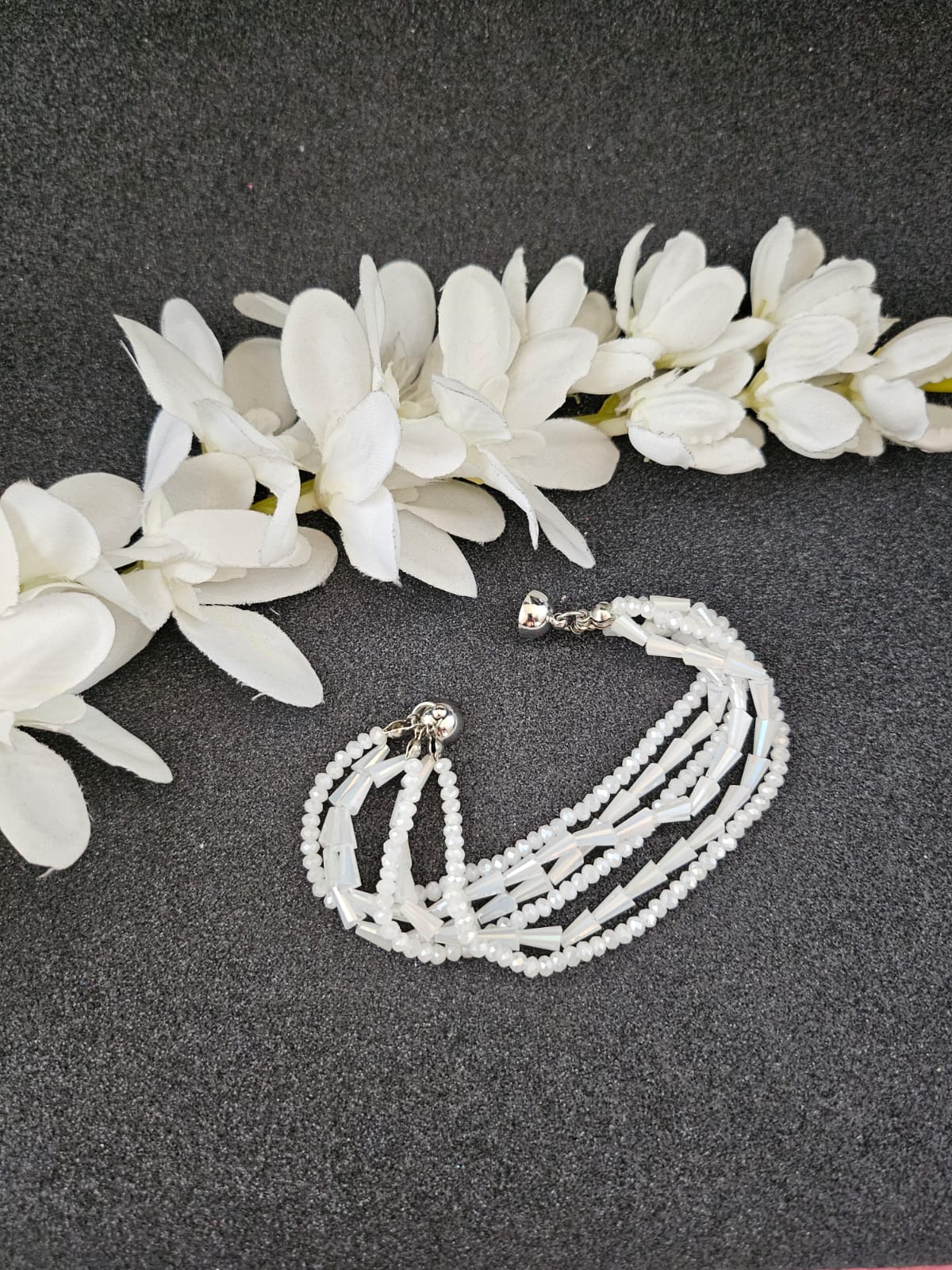Pave rhinestone bracelet