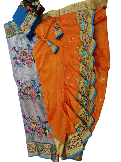Paithani Stitched Nauvari saree - Rajalaxmi style Design 2