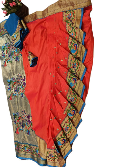 Paithani Stitched Nauvari saree - Rajalaxmi style Design 2