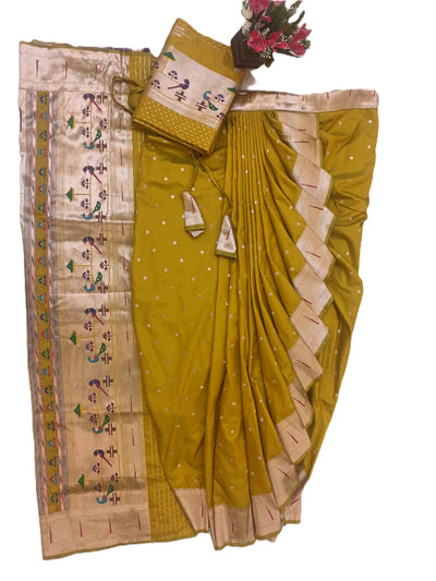 Paithani Stitched Nauvari saree - Rajalaxmi style Design 3
