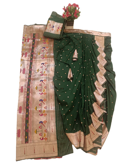 Paithani Stitched Nauvari saree - Rajalaxmi style Design 3