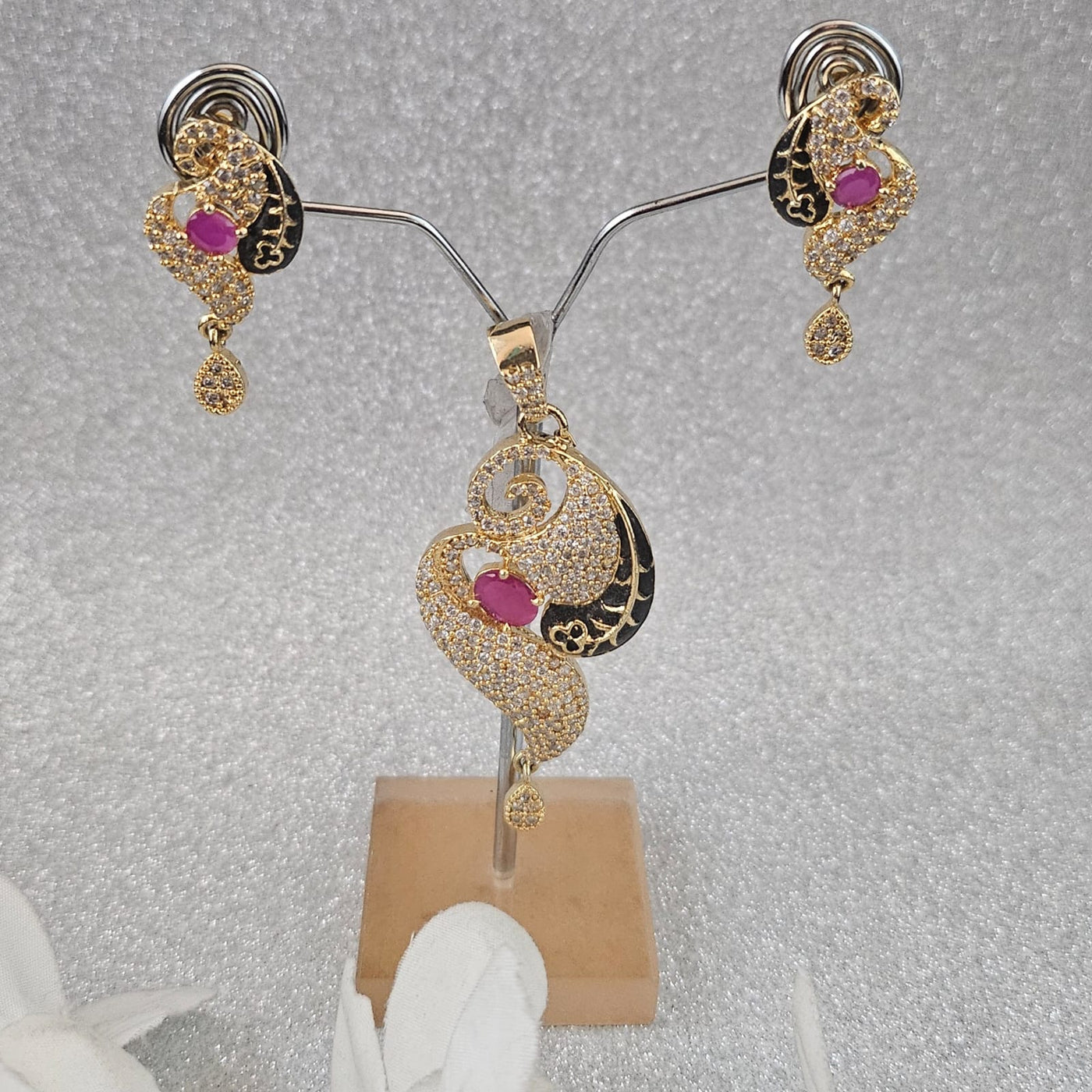 American Diamond Pendant Sets