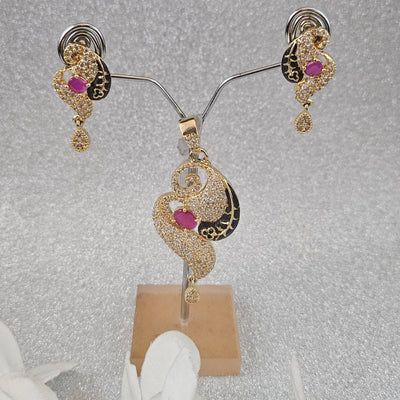 American Diamond Pendant Sets