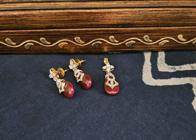 American Diamond Pendant Set