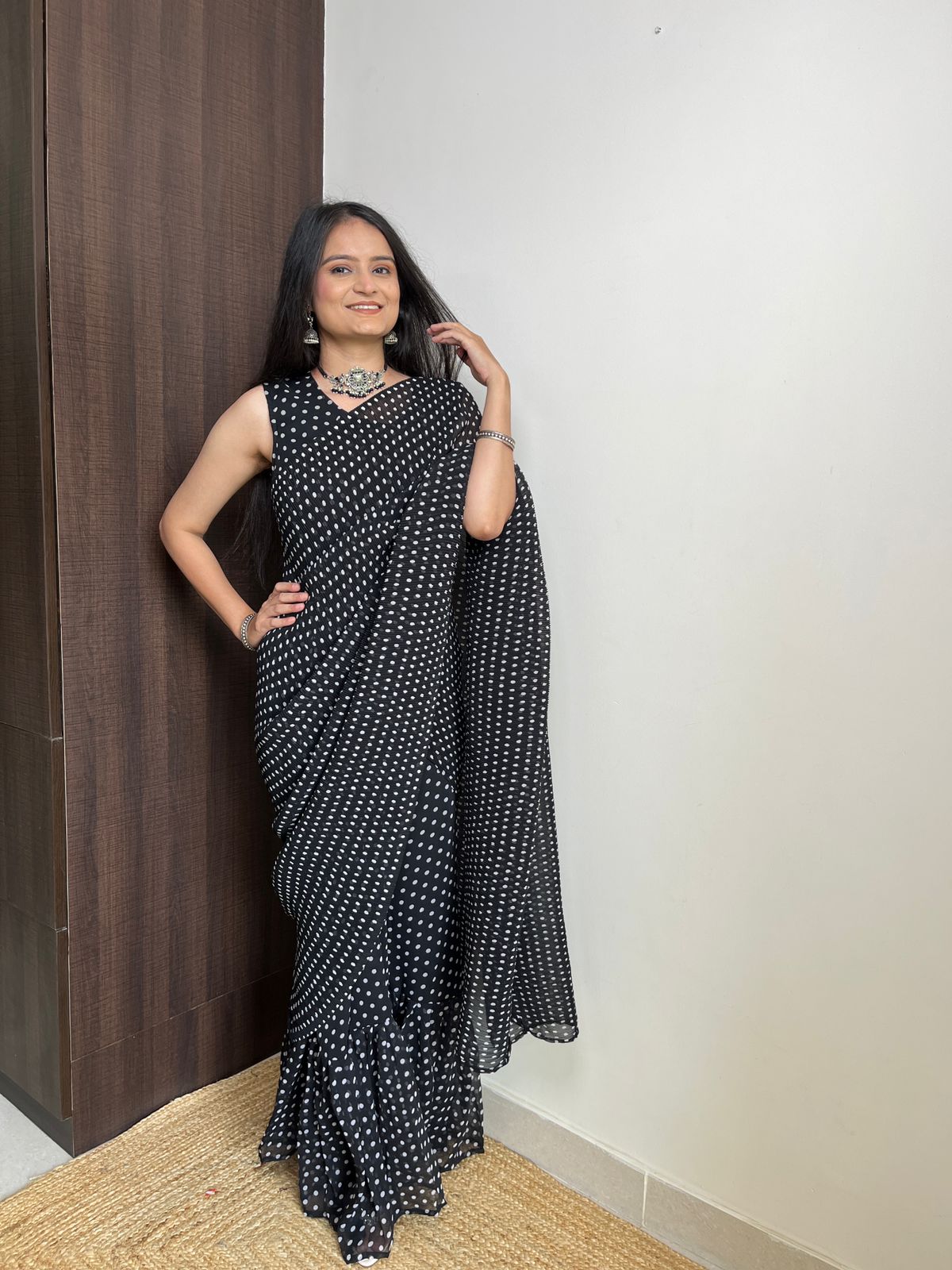 Readytowear Gown Saree  - SIze 52