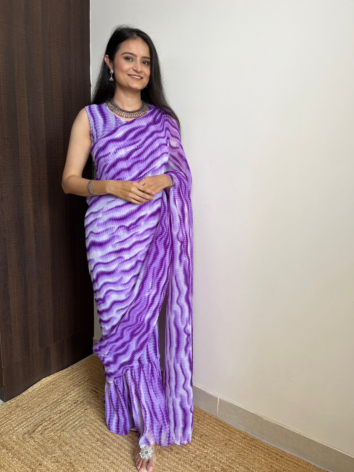 Readytowear Gown Saree  - SIze 52